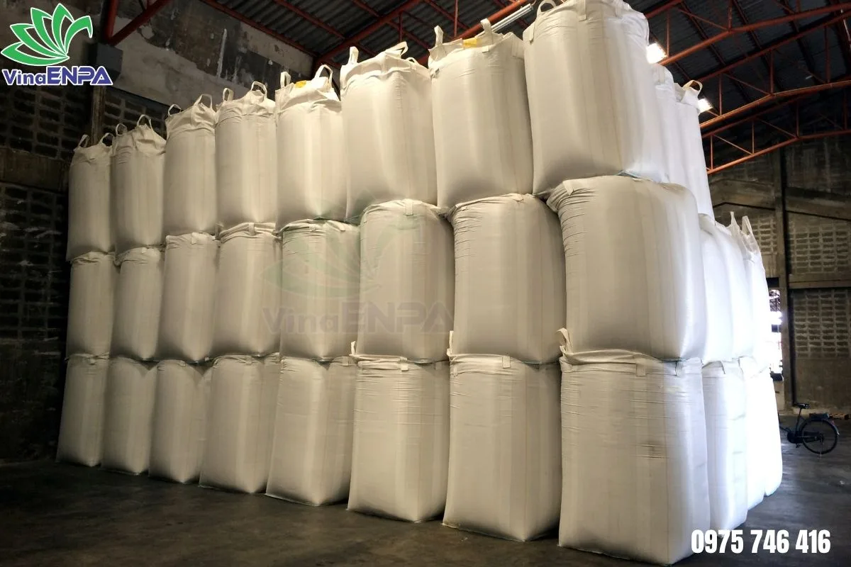 Bao jumbo đựng phân bón tại nhà máy