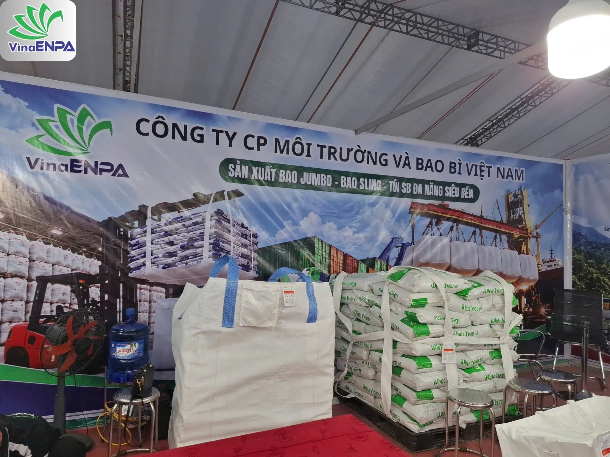 mẫu Bao Jumbo VinaENPA trưng bày tại hội chợ Sơn La
