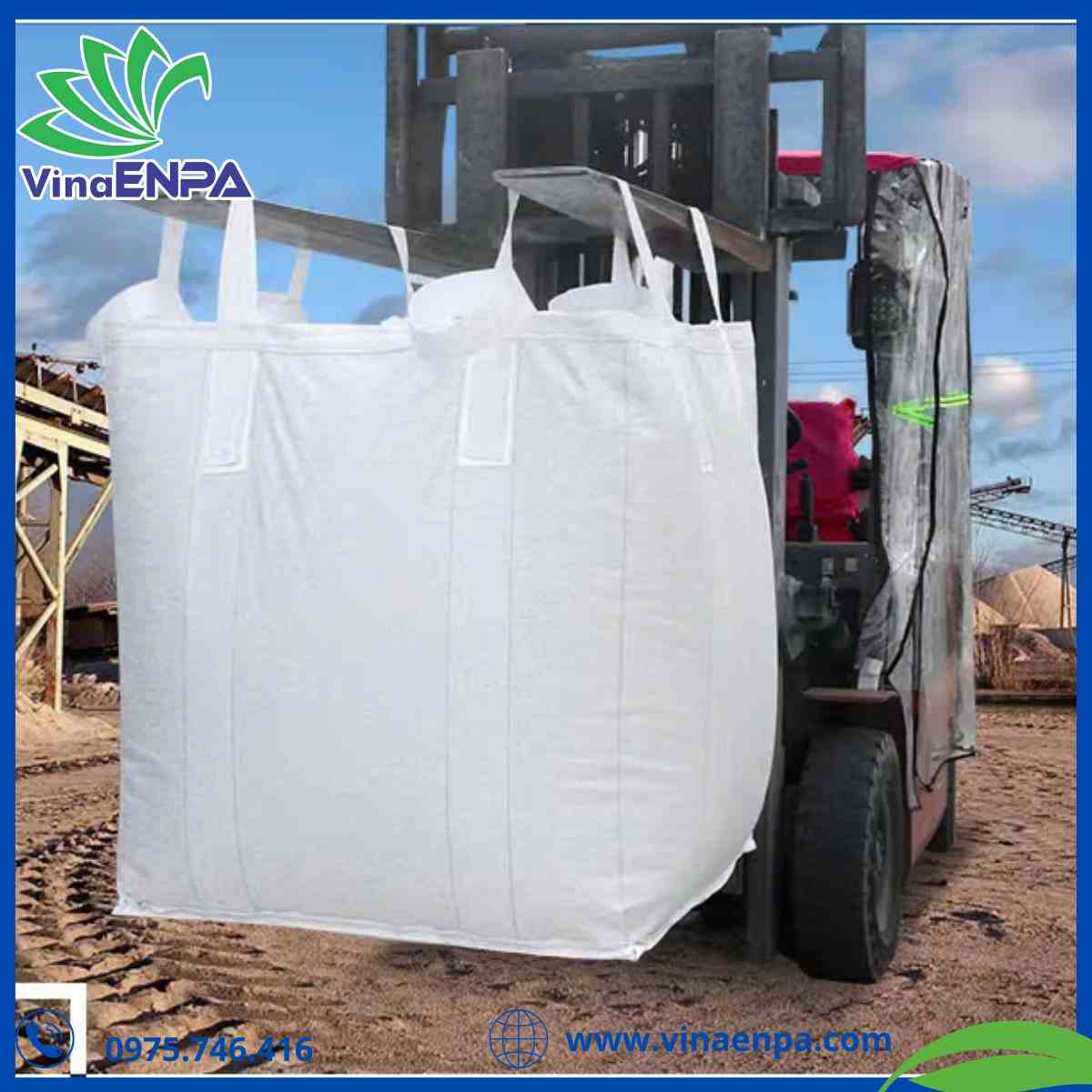 Bao jumbo giúp vận chuyển hàng nặng dễ dàng và an toàn